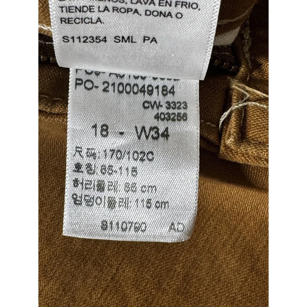 Denizen from Levi's Pants‎ Mens 38 Brown 90s Loose Straight Utility Carpenter